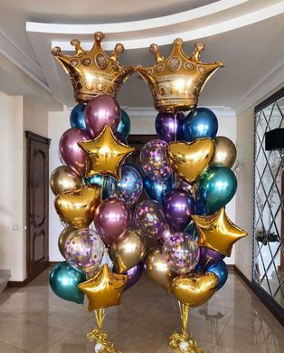 Набір кульок "2 золоті корони"