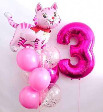 Набір кульок "Рожевий Котик"