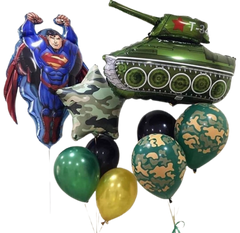 Набір кульок "Супермен із танком"
