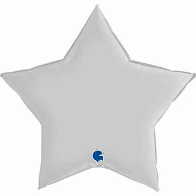 Фольгована зірка Сатин Біла "36"