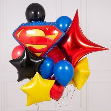 Набір кульок "Супермен + велика зірочка"