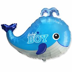 Фольгована кулька Малюк кита (2 кольори)