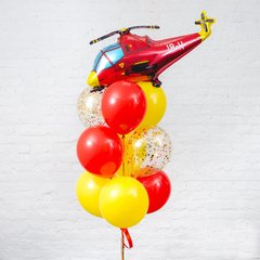 Фонтан кульок "Червоний гелікоптер"